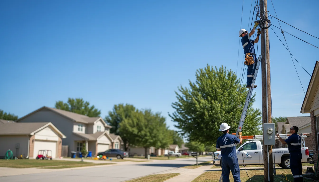 Residential electrician providing installation services in Center Line, MI